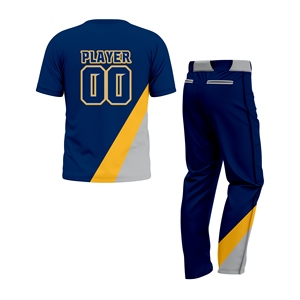 Stylish Softball Uniform Set Custom Sublimated Jersey Pants Lightweight Breathable Quick Dry 100% Polyester <b>Athletic</b> Sports - Product Image 2
