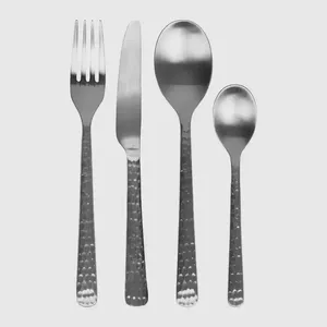 Ensemble de couverts élégants en métal avec finition polie miroir, idéal pour les dîners formels, les mariages et les tables de banquet. - Product Image 2