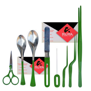 Pinzas de cocina de acero inoxidable de color personalizado, juego de 9 piezas, pinzas offset, tijeras de chef, cuchara para pescado - Product Image 4