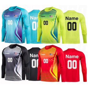 Maillot de gardien de but personnalisé pour adultes et jeunes, maillot de football personnalisé pour gardien de but, protection épaisse rembourrée en éponge, nom, numéro et logo personnalisés - Product Image 1