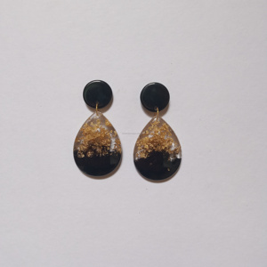 Pendientes de aro de resina de alto pulido modernos para mujer, joyería de calidad para fiestas y compromisos, buena venta - Product Image 5