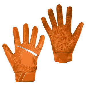 Guantes de Bateo de Cuero Naranja KATBROS INDUSTRIES con Cierre de Gancho y Bucle, Ambidiestros, Duraderos, para Entrenamiento de Bateo de Béisbol para Adultos - Product Image 1