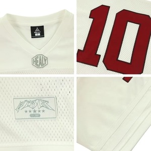 Maillot de football américain pour fans, vente en gros directe du fabricant, logo personnalisé OEM, transfert thermique, marque privée, vêtements de sport d'équipe, short - Product Image 2