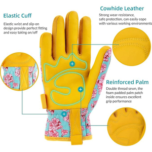 Guantes de jardinería de primera calidad hechos con materiales duraderos, ajuste cómodo y construcción flexible para plantar, paisajismo y jardinería. - Product Image 5