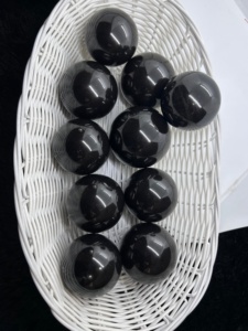 Esfera de Obsidiana Negra Natural de Alta Calidad al por Mayor, Decoración para el Hogar, Piedra de Meditación Curativa, Reiki, Tallada en Gujarat - Product Image 5