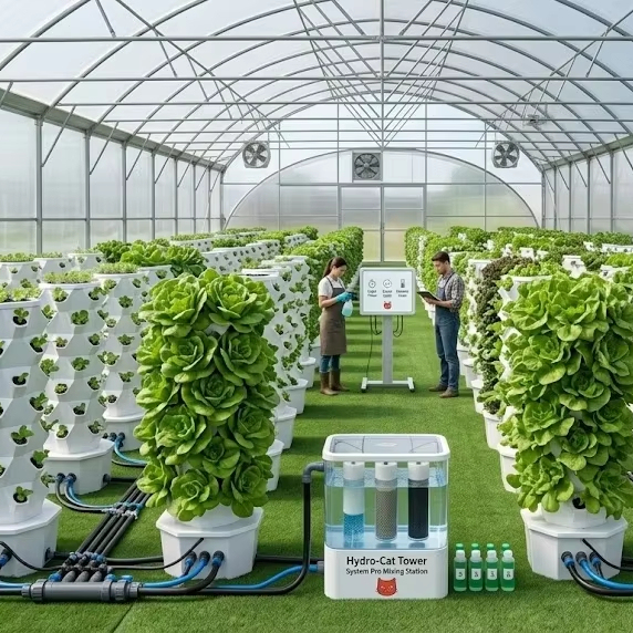 Industrial Mechanical Hydroponic Tower Garden System Professional Aeroponics Grow Kit for Herbs Leafy Greens