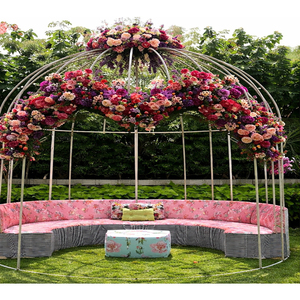 Nuevo Arco Metálico para Bodas, Fondo de Hierro Forjado, Decoración de Gazebo Metálico para Bodas, Hermoso Arco Metálico Floral para Bodas, Accesorios para Bodas en el Reino Unido - Product Image 1