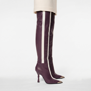 Botas Altas de Cuero para Mujer, Botas de Moda por Encima de la Rodilla, Botas de Cuero con Logotipo Personalizado - Product Image 3