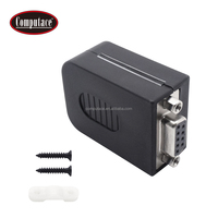 Conector D-sub DB9 de 9 Pines Personalizado de Alta Calidad, Niquelado, Tipo Tornillo Hembra, Carcasa Negra, Clasificación 5A, 16-30 AWG, Alimentación/PCB