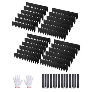 Confezione da 24 Bordure per Giardino in Acciaio Zincato da 40 x 8 Pollici con 26 Clip di Montaggio, Resistenti per Paesaggistica - Product Image 1