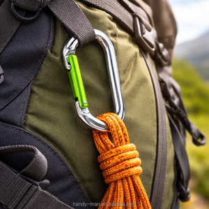 Mosquetón de aluminio para deportes salvajes, forma de O, Adventure 25 KN, descuento - Product Image 4