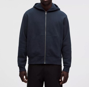 Sweat-shirt à capuche en molleton de coton premium pour homme, broderie personnalisée, pull chaud décontracté pour l'hiver, vente en gros, vêtements à marque privée - Product Image 2