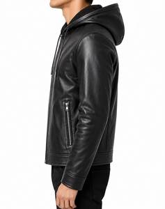 Veste en cuir sur mesure en toile, matériau véritable de qualité supérieure, mode masculine, coupe confortable, vêtements de luxe, vente en gros - Product Image 3