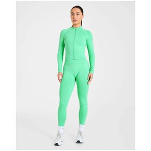 Yoga <b>Jumpsuit</b> Women Seamless Sports Zipper <b>Jumpsuit</b> Set Gym Long Sleeve Fitness Suit Elastic Gym <b>Workout</b> Bodysuit Athletic Wear - Product Image 6
