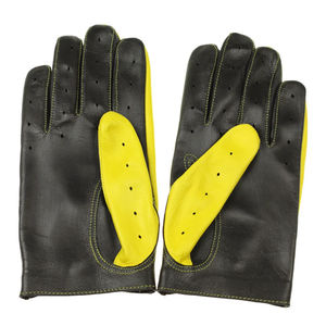 Gants noirs chauds en cuir pour la conduite et le travail, gants d'hiver personnalisés pour hommes, pour l'extérieur par temps froid, gants de conduite en cuir - Product Image 4