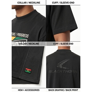 T-shirt personnalisé pour homme avec impression graphique en relief, 240 g/m², XS-2XL, coton/polyester de qualité supérieure, étiquette personnalisée OEM - Product Image 4