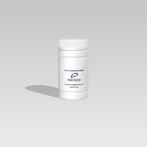 Capsule Vitamin <b>Bottle</b> <b>Mini</b> Medicine Case Portable Pill With Cap Pavico Vietnam Manufactory Factory Price PET Pharmaceutical - Product Image 3