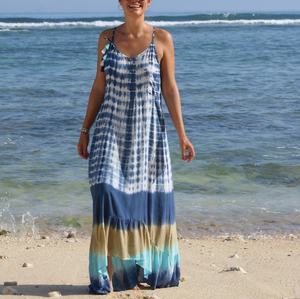 Mélange de couleurs disponibles pour femmes, vêtements combinaison d'été teinture à cravate en rayonne, - Product Image 1