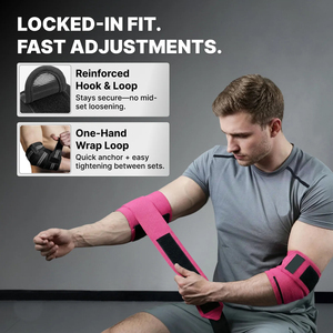 Bandes de compression pour les coudes en néoprène - Respirantes, durables, avec sangles élastiques réglables pour la musculation, le powerlifting et l'entraînement de force - Product Image 4