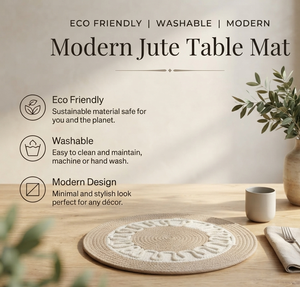 Set de table en jute naturel de qualité supérieure, écologique, fait à la main, pour la maison, la cuisine, l'hôtel, vente en gros, qualité d'exportation, Inde - Product Image 2