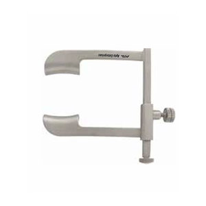 Spéculum ophtalmique chirurgical en acier inoxydable de haute qualité, à vis de blocage, manuel, grande taille, lame de 15 mm, 4,5 cm de longueur totale - Product Image 4