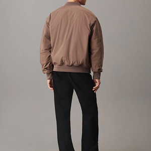 Private Label <b>Winter</b> Men's Slim Fit Bomber <b>Jacket</b> with Stand Collar Custom Logo & Design Lightweight <b>Waterproof</b> & Quick Dry - Product Image 2