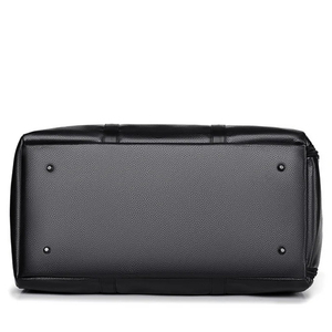 Sac de voyage unisexe en cuir PU avec bandoulière réglable, grande capacité, fermeture éclair pour les voyages - Product Image 5