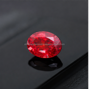 Prix de gros Diamant de laboratoire certifié IGI, taille ovale, couleur rouge vif fantaisie, clarté VVS2, solitaire 3.59CT/PC pour la fabrication de bijoux - Product Image 4