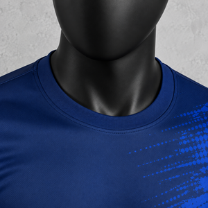 Maillot de football sublimé pour homme, col montant, manches longues, anti-transpiration, respirant, anti-UV, polyester, coupe classique, toutes tailles - Product Image 6