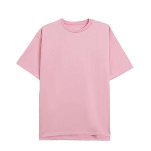 เสื้อยืดทรงบ็อกซี่ขนาดใหญ่ ผ้าซาตินคอตตอน 100% หนัก 150 กรัม สีดำ/ขาว  คอกลม  ตำแหน่งโลโก้ที่คอหลัง สำหรับผู้ชาย - Product Image 1