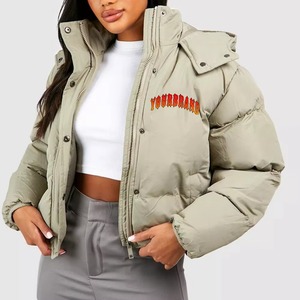 Chaqueta Acolchada para Mujer, Marca Yourbrand, con Capucha, Cierre de Cremallera, Abrigo Cálido de Invierno, Manga Larga, Color Sólido, 100% Poliéster - Product Image 5