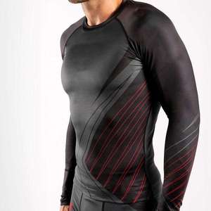 Professional <b>Men's</b> Long Sleeve <b>Compression</b> Rashguard <b>Shirt</b> Custom Logo Quick Dry MMA BJJ Jiu Jitsu Gym Sports Fitness Top Wear - Product Image 6