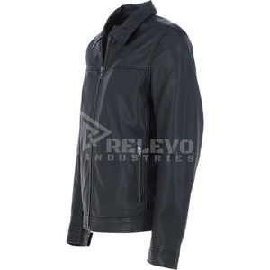 Veste en cuir pour homme sur mesure OEM/ODM, fabricant de manteaux de motard en cuir véritable, vêtements d'extérieur de haute qualité - Product Image 5