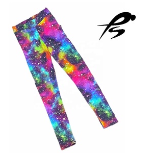 Leggings de sport imprimés pour femmes, taille mi-haute, extensibles dans les quatre sens, en Spandex/Polyester, avec cordon de serrage, pour la course et le yoga - Product Image 1