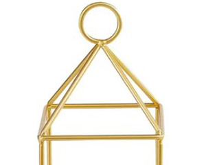 Nueva Linterna Decorativa para el Hogar 2026, Acabado Dorado, Metal y Vidrio, Linterna de Metal para Exteriores, Estilo Moderno, Hecha a Mano - Product Image 2
