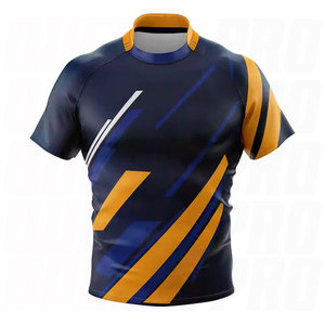 Maillot de rugby personnalisé par sublimation, ensemble d'équipe, unisexe, grandes tailles, vente en gros, respirant, séchage rapide, entraînement athlétique, match - Product Image 5