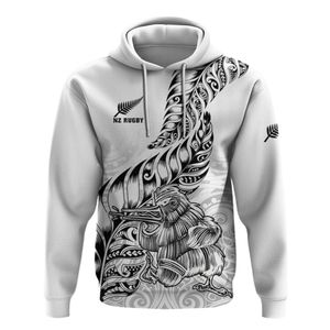 Sweat à capuche tribal polynésien personnalisé avec logo OEM, imprimé sur toute la surface, tenue d'équipe de rugby, motif maori personnalisé, sweat à capuche hawaïen - Product Image 1