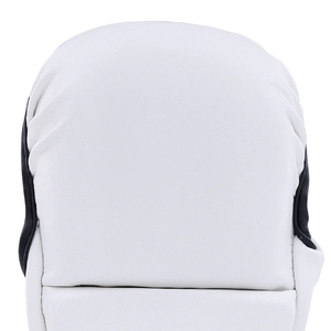 Gants de boxe MMA en cuir blanc et noir pour adultes, avec sangle de poignet réglable, antidérapants, équipement d'arts martiaux - Product Image 5