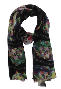 Customized Design Logo Printed Polyester Square Bandana Shawl Argyle <b>Leaf</b> Fruit Digital Print Breathable Luxury Lightweight - Product Image 5