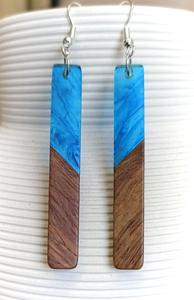 Marble Effect Resin <b>Drop</b> Earrings Handmade Designer Lightweight Fashion Party Islamic Women's - Product Image 5