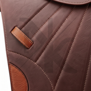 Selle de dressage pour l'équitation de qualité supérieure, en cuir de vachette sur mesure, assise confortable, produits d'équitation anglaise en provenance d'Inde. - Product Image 6