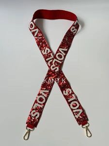 Sangle de sac perlée vintage élégante, design artisanal multicolore, boucle en acier personnalisable pour sacs à bandoulière/sacs travers, tendance - Product Image 5