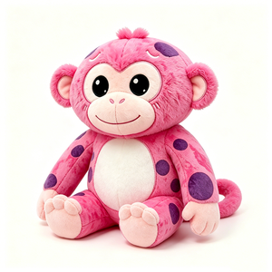 <b>Cute</b> monkey plushie Cartoon monkey stuffed toy Sitting monkey plush <b>doll</b> - Product Image 1