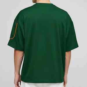 Best Quality Cotton 180GSM Solid Eco-Friendly Quick Dry Anti-Wrinkle Custom Logo Loose Fit <b>Drop</b> Shoulder O-Neck Hip Hop T-Shirt - Product Image 6