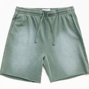 Pantalones Cortos Casuales de Verano para Hombre, Estilo Vintage, Lavado Ácido, 100% Algodón, Transpirables, Ecológicos, Antiarrugas, con Cierre de Cordón - Product Image 1