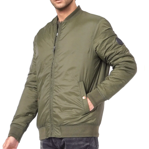 Chaqueta Bomber Personalizada para Hombre, Bordado Personalizado con su Propio Logotipo, Insignia Frontal y Cierre de Cremallera - Product Image 4