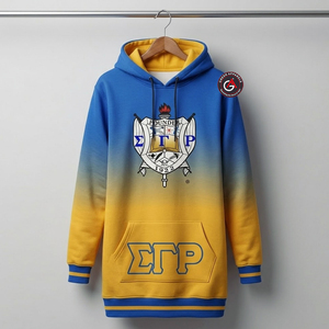 Sigma Gamma Rho sweat à capuche pour femme 100% coton imprimé sweats à capuche longs impression unisexe Logo personnalisé nouveauté femmes sweat à capuche long Drees - Product Image 2