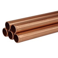 Tubo de Cobre Suave Recocido C12200 en Medidas Métricas e Imperiales para Unidades de Aire Acondicionado y Tubería de Conexión de Refrigerante