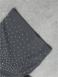 T-shirt d'été en gros pour hommes, personnalisé, avec strass effet charbon et thermocollant argenté, style streetwear, usine OEM - Product Image 6