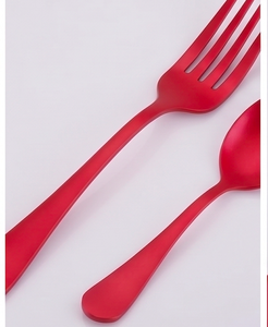 Ensemble de couverts rose chic, finition élégante, acier inoxydable moderne, ustensiles de table élégants, vaisselle élégante pour la maison et les événements - Product Image 3